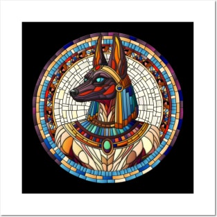 Egyptian Anubis -Mosaic Art Posters and Art